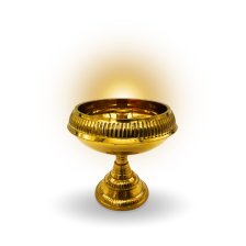 Traditional Indian Religion Pooja Diya Brass : Kubair No3