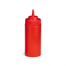 Chefset 32 oz Sauce Dispenser - Wide Mouth Red