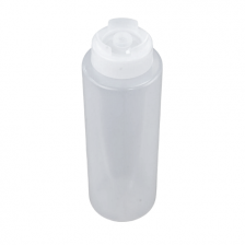 Chefset 32oz Clear Sauce Bottle - Silicone Anti Drip Tip