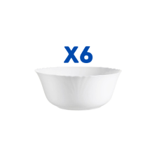 Luminarc Set of 6 Cadix White Cereal bowl 16 cm