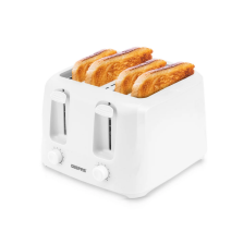 Geepas Plastic White Two-Slice Bread Toaster