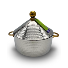 Hammered Stainless Steel Heavy duty Hot Pot