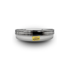 Stainless Steel Masala Dabba with see through lid 15.5cm
