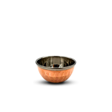 Traditional Indian Hammered mini stainless Steel and Copper Bowl